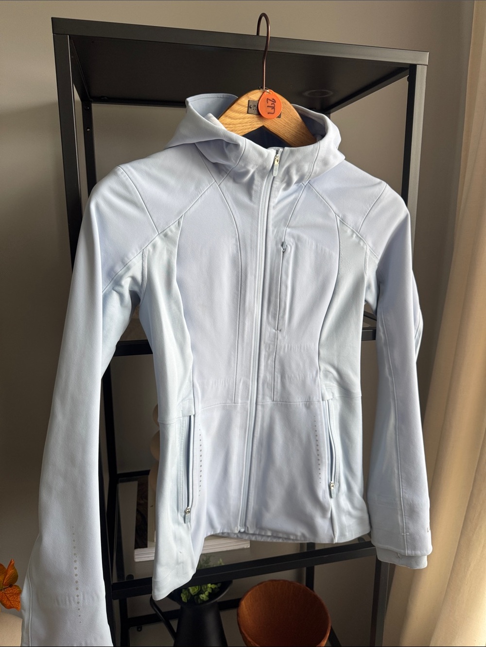 lululemon athletica Pale Blue Hooded Utility Jacket